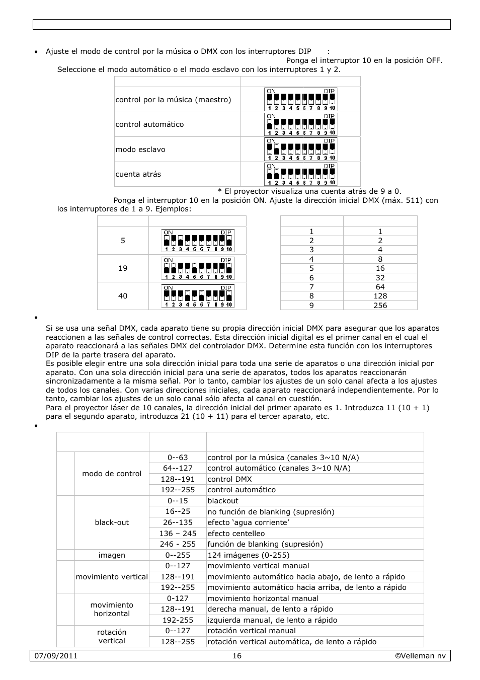 Velleman VDP801GLD10 User Manual | Page 16 / 23