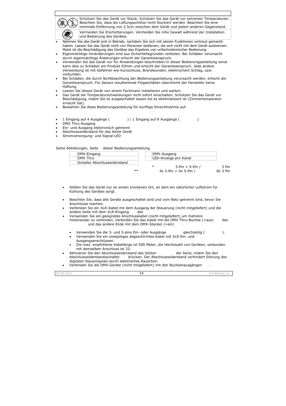 Velleman VDPSP0x User Manual | Page 14 / 17