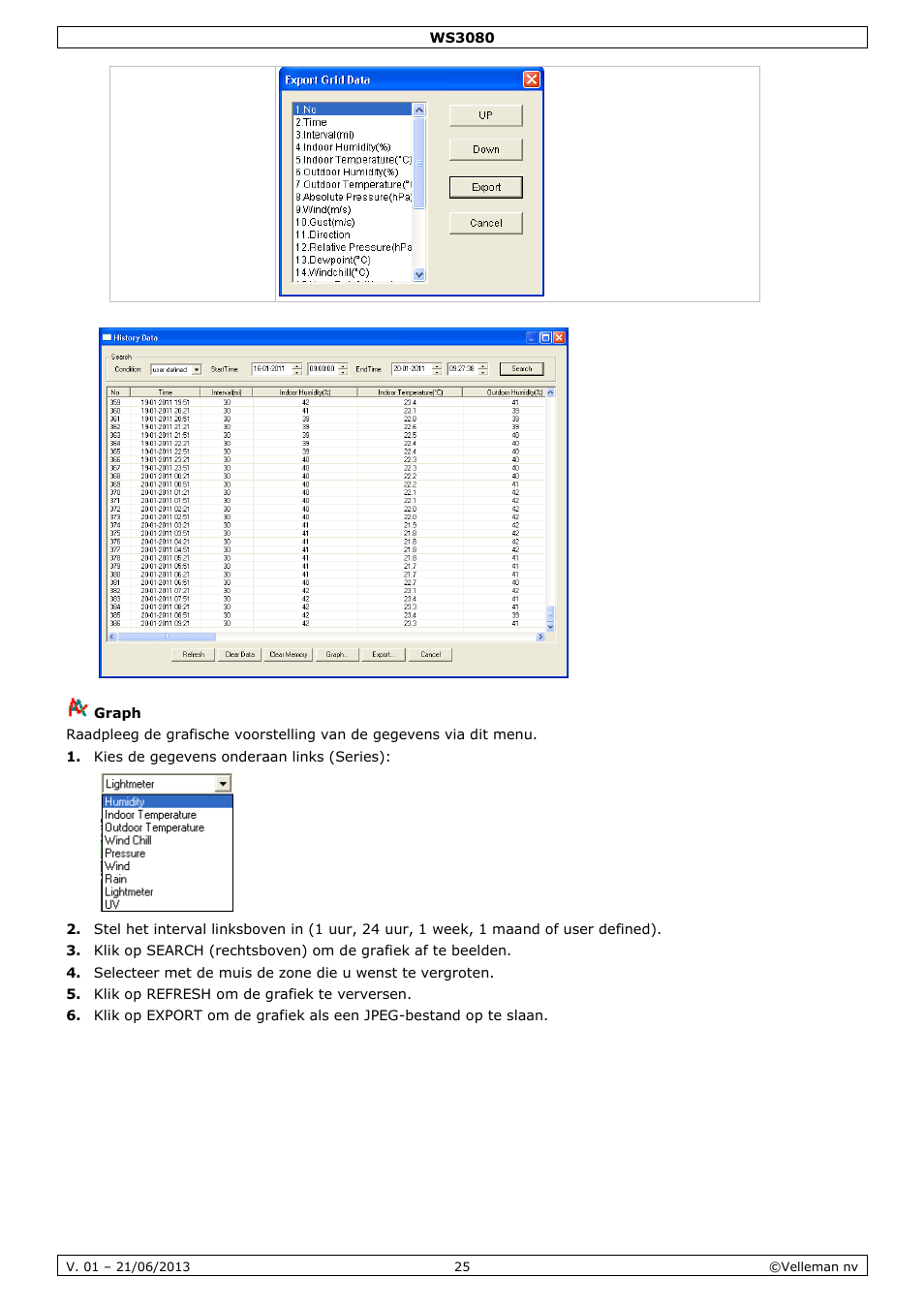 Graph | Velleman WS3080 User Manual | Page 25 / 90