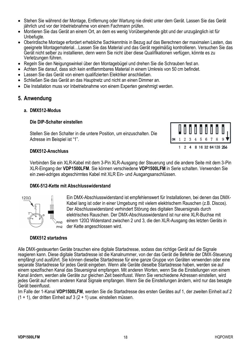 Velleman VDP1500LFM User Manual | Page 18 / 22