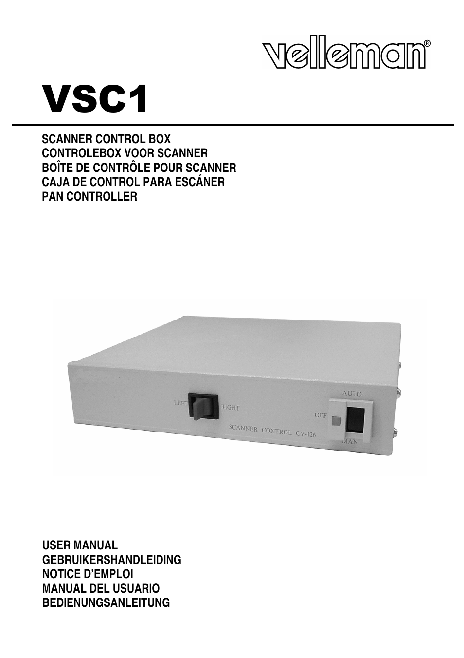 Velleman VSC1 User Manual | 8 pages