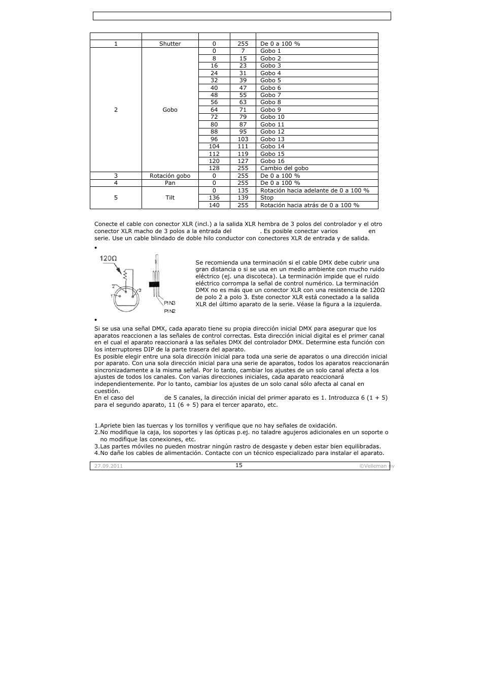 Velleman VDPL300SC User Manual | Page 15 / 21