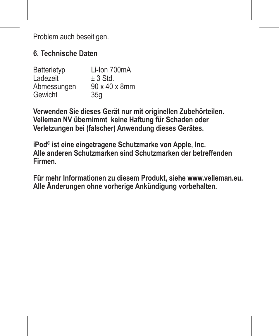 Velleman PCMP15 User Manual | Page 24 / 24