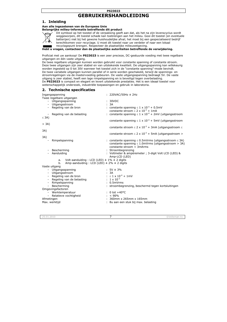 Gebru, Uikersha, Andleid | Ding | Velleman PS23023 User Manual | Page 7 / 20
