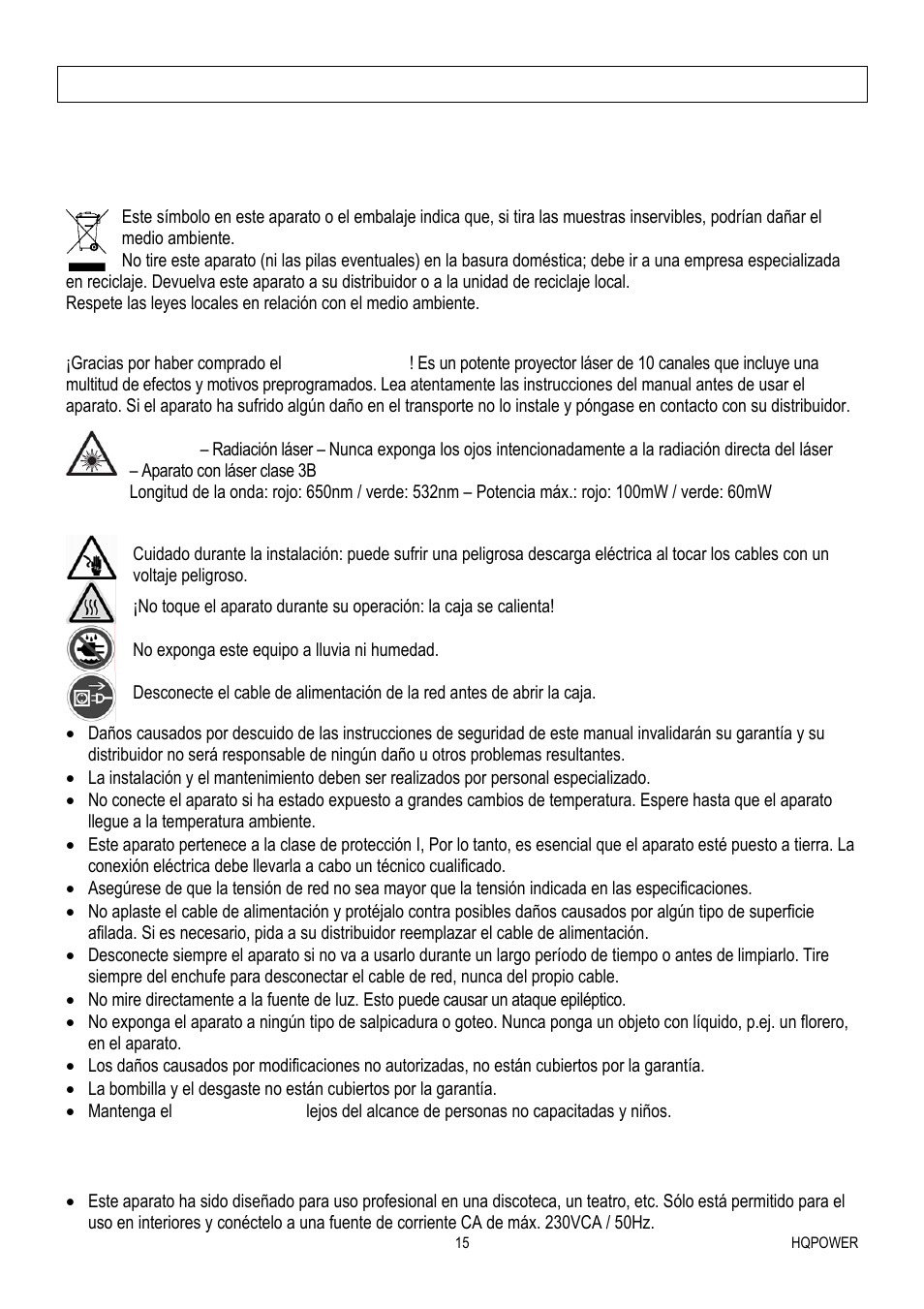 Velleman VDP1601RGLD10 User Manual | Page 15 / 25