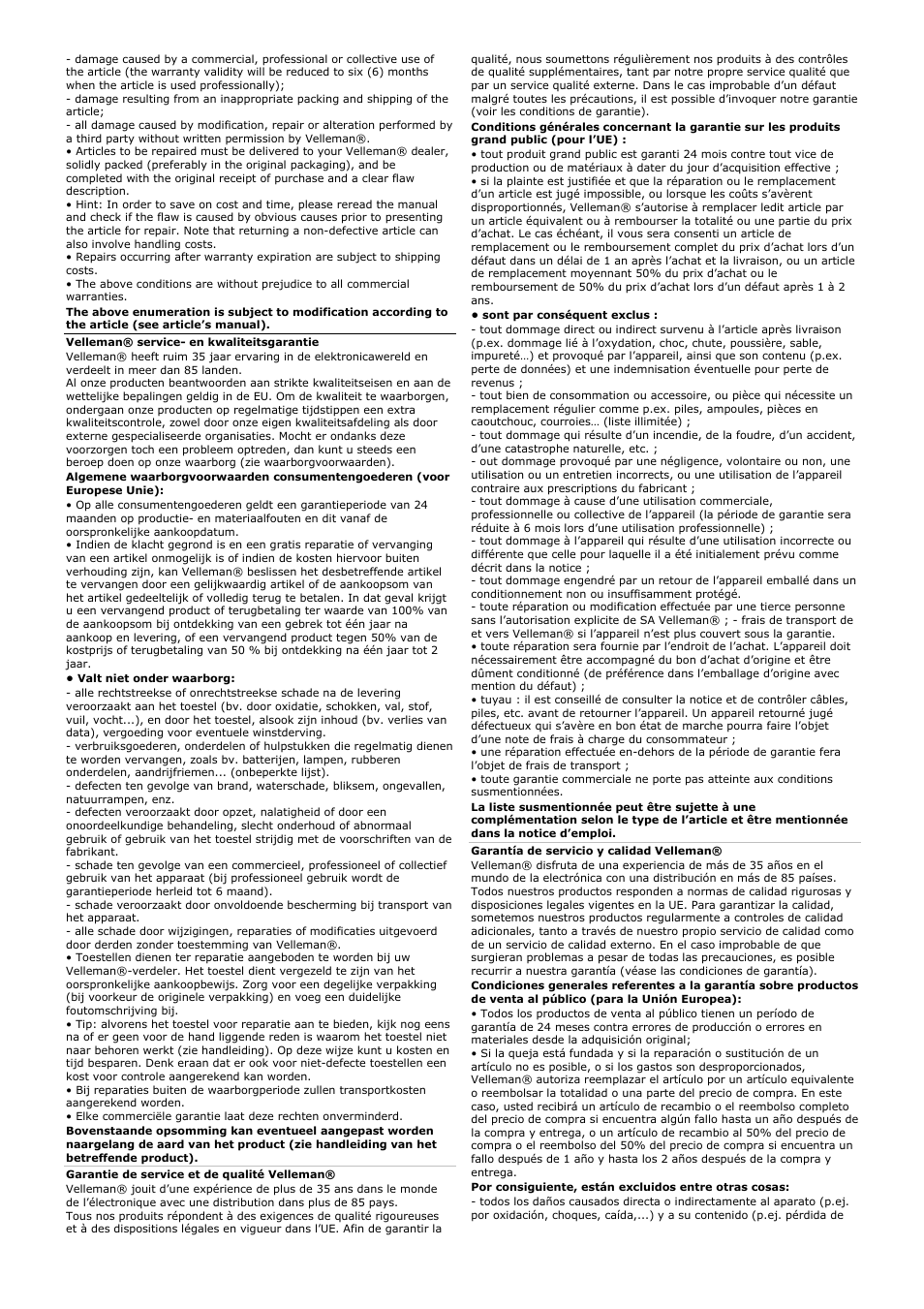 Velleman WB027 User Manual | Page 15 / 16
