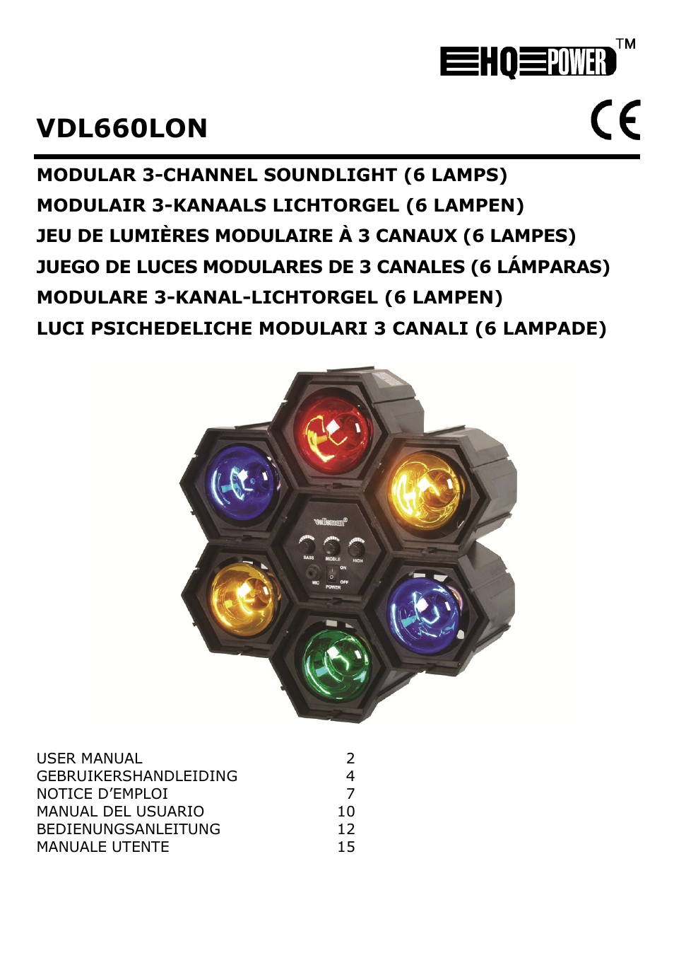 Velleman VDL660LON User Manual | 20 pages