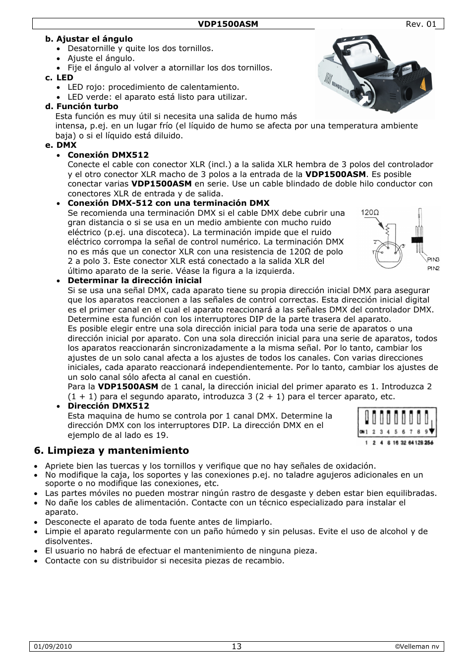 Velleman VDP1500ASM User Manual | Page 13 / 20