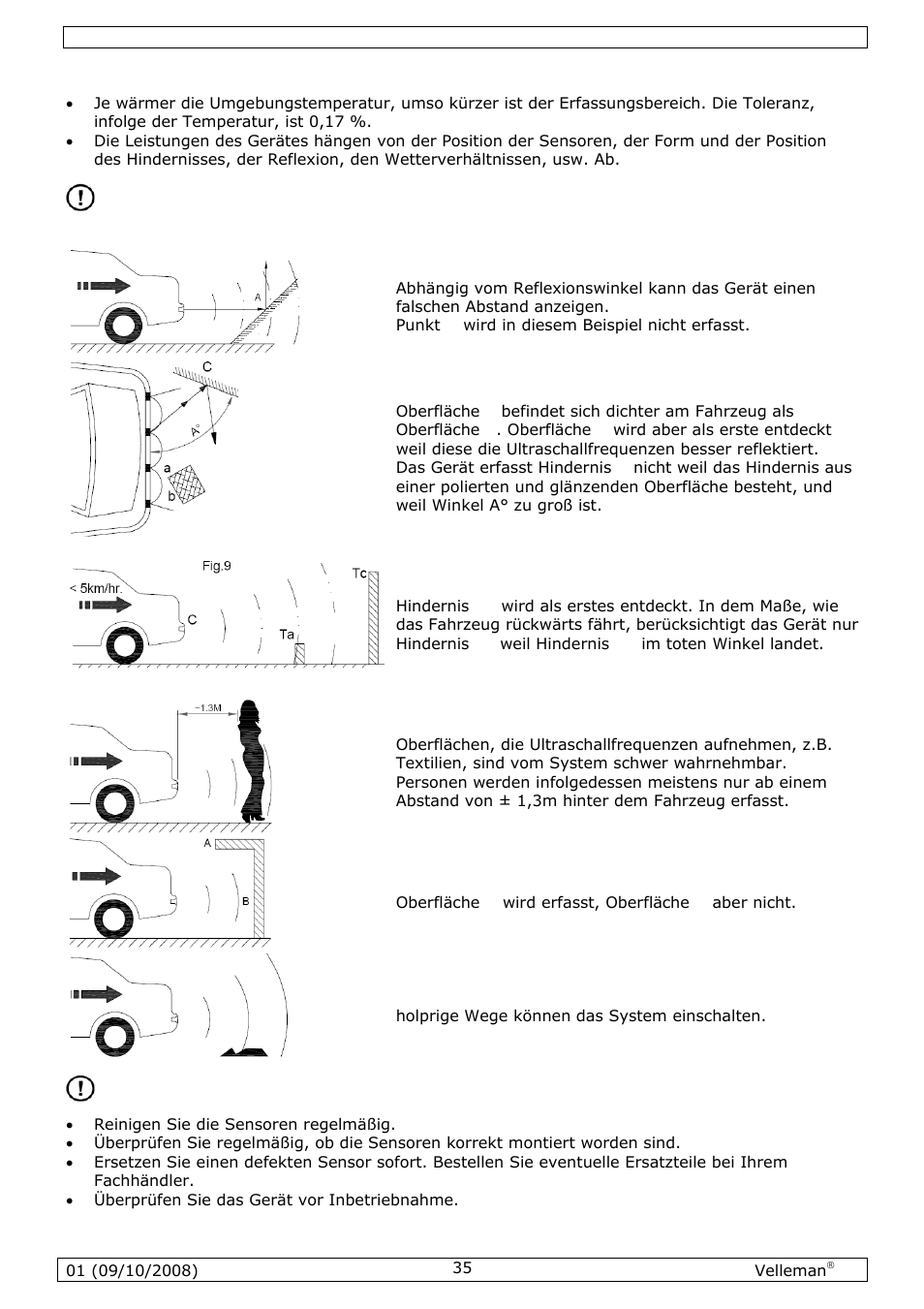 Wichtige hinweise | Velleman SPBS8 User Manual | Page 35 / 36