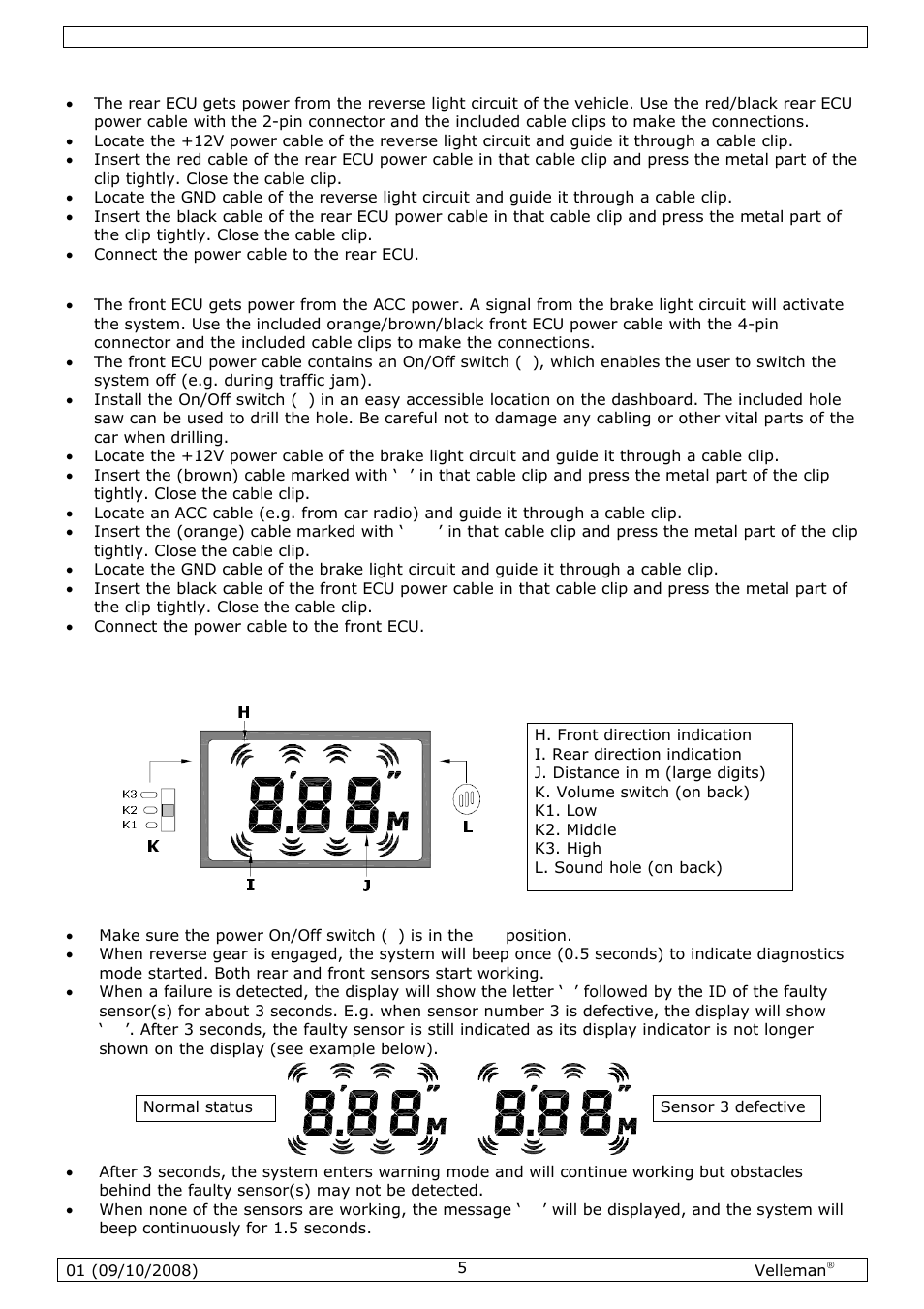 Operation | Velleman SPBS8 User Manual | Page 5 / 36