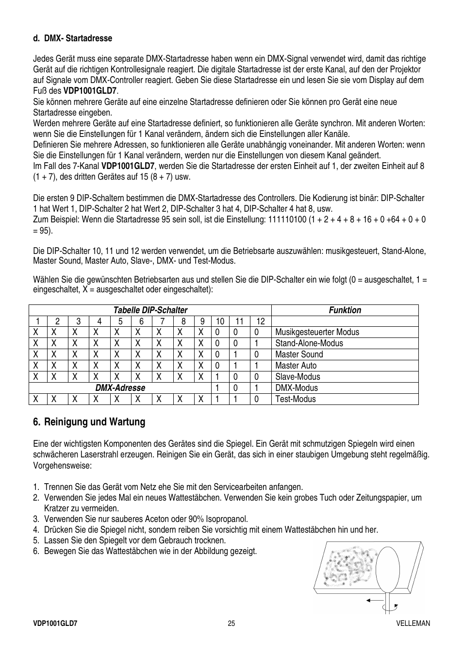 Velleman VDP1001GLD7 User Manual | Page 25 / 26