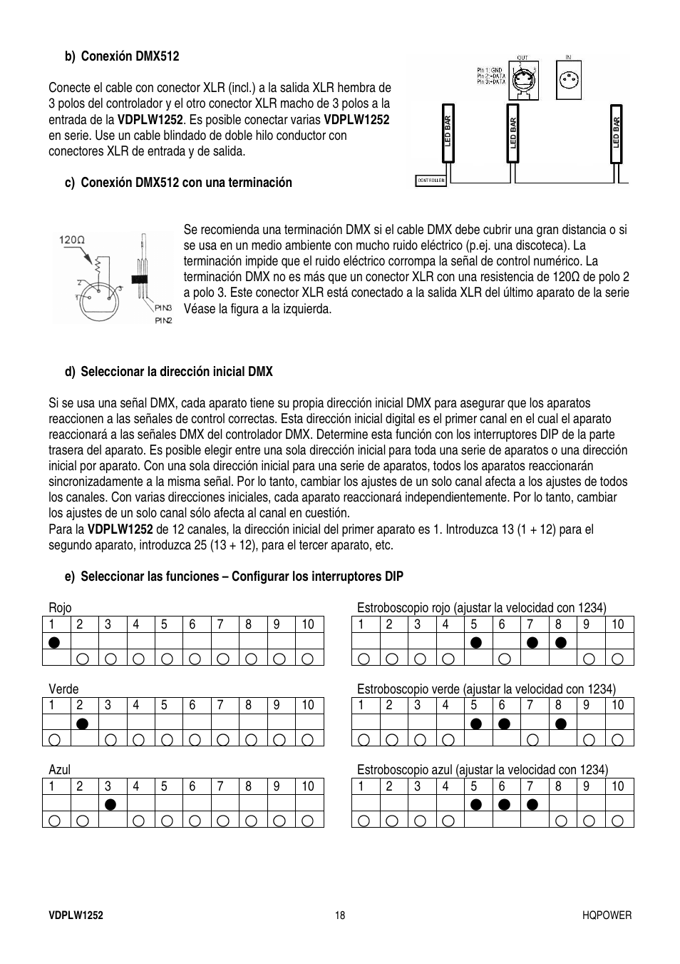 Velleman VDPLW1252 User Manual | Page 18 / 24