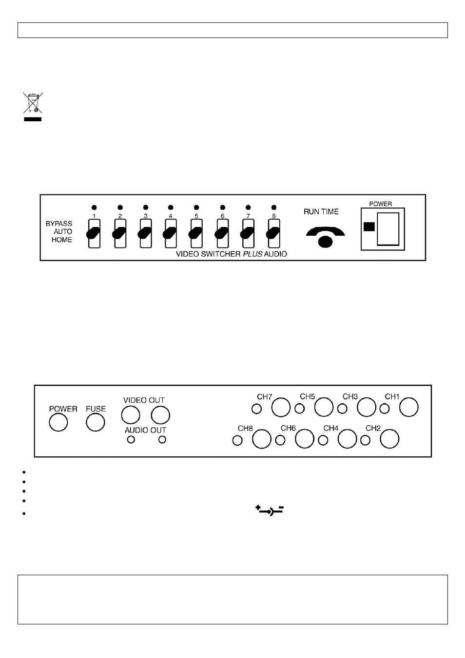 Vas8a – automatische 8-kanaals videoschakelaar | Velleman VAS8A User Manual | Page 3 / 8