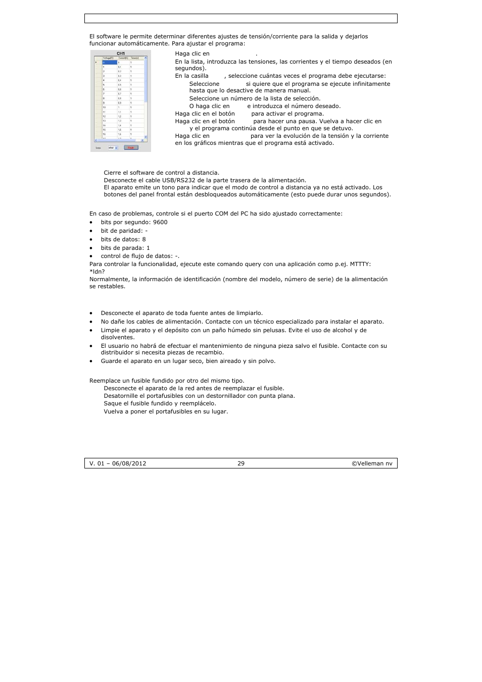 Velleman PS3005D User Manual | Page 29 / 39