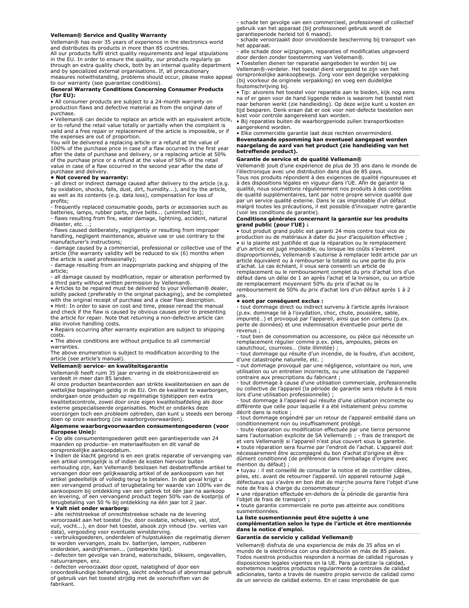 Velleman WB031 User Manual | Page 10 / 11