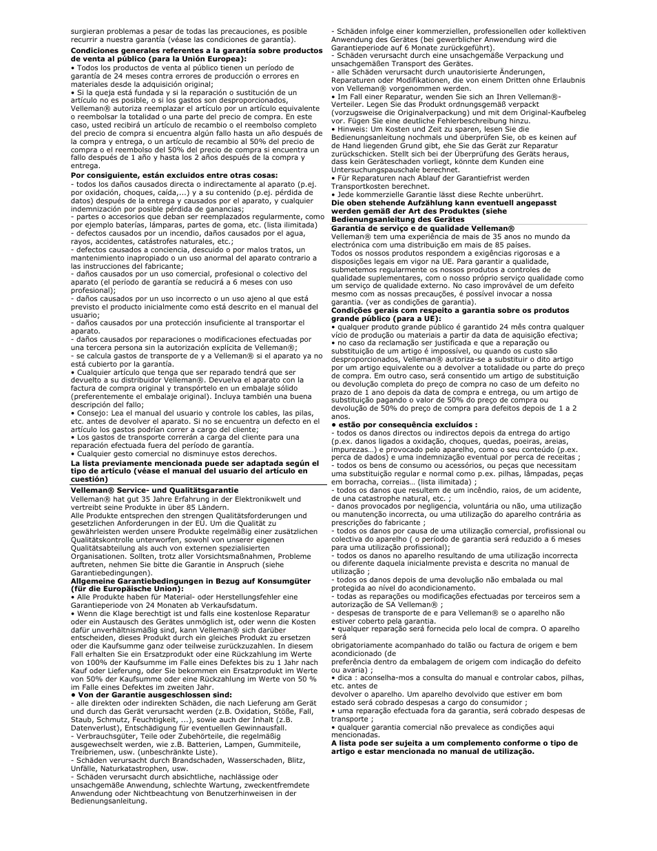 Velleman WB031 User Manual | Page 11 / 11