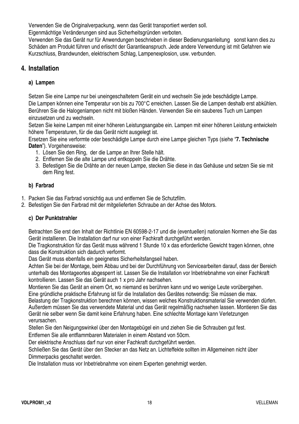 Velleman VDLPROM1 User Manual | Page 18 / 20