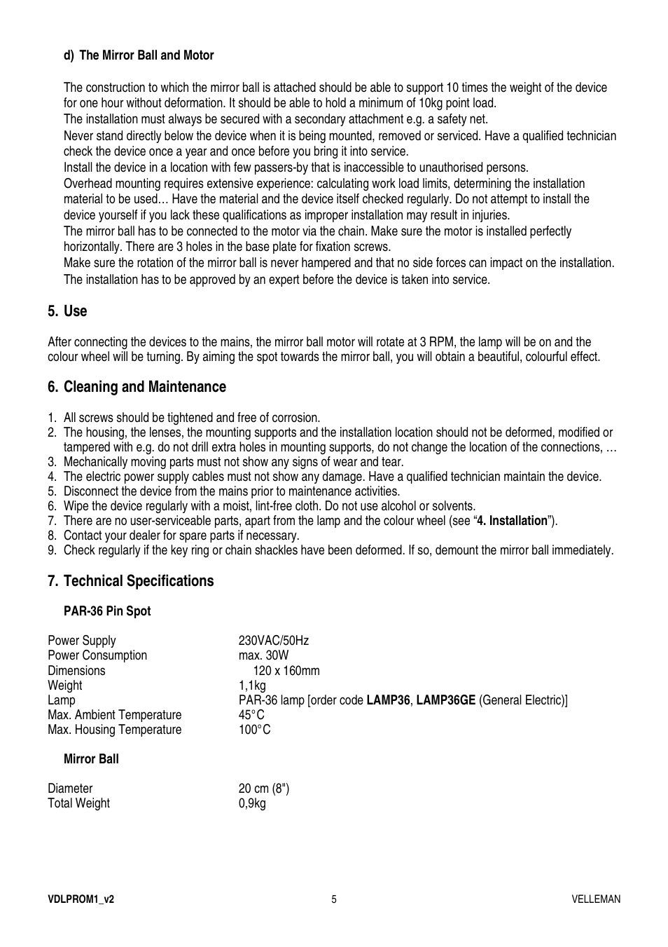 Velleman VDLPROM1 User Manual | Page 5 / 20