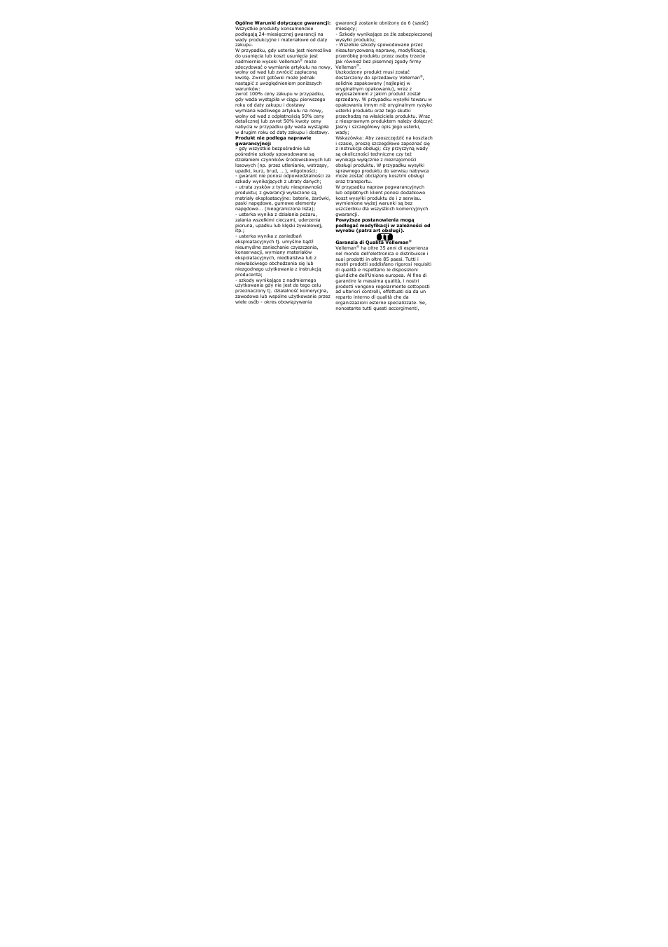 Velleman VTTEST8 User Manual | Page 24 / 25