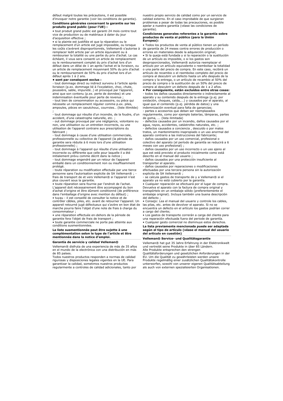 Velleman PHG1 User Manual | Page 31 / 32