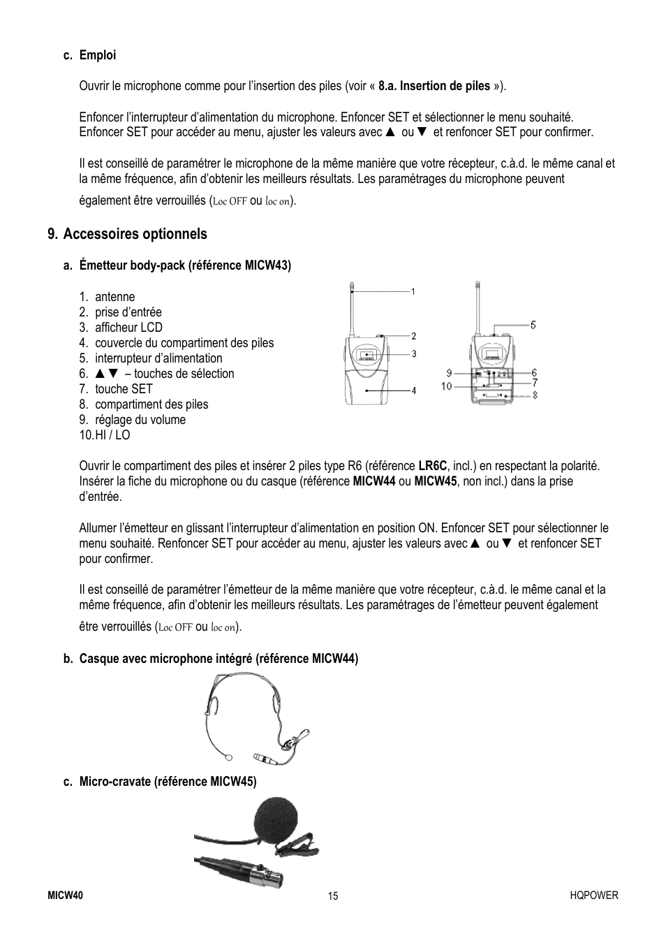 Velleman MICW40 User Manual | Page 15 / 30
