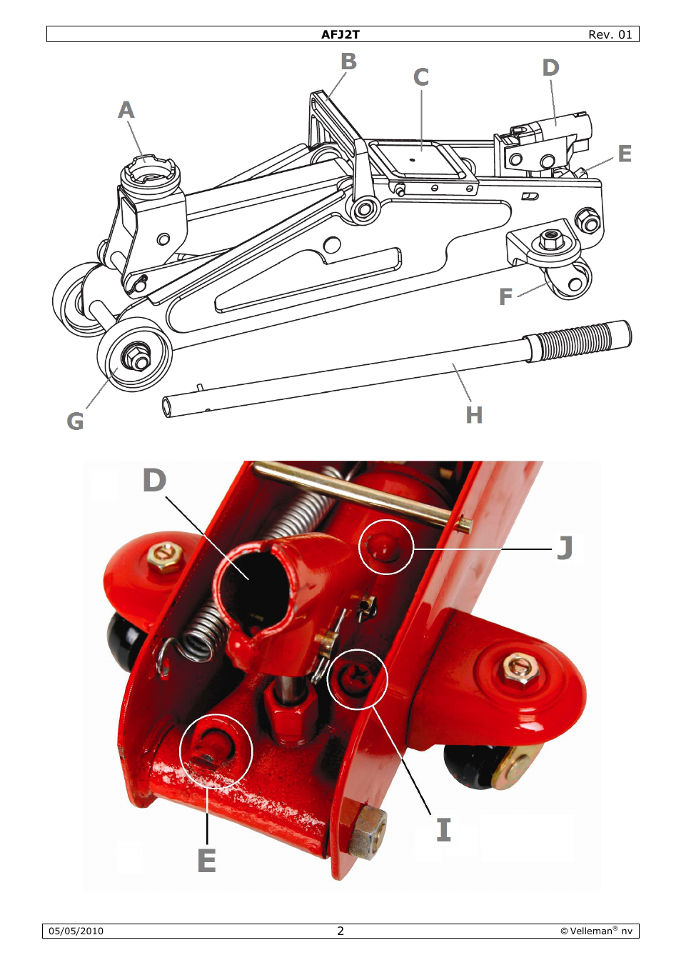Velleman AFJ2T User Manual | Page 2 / 23
