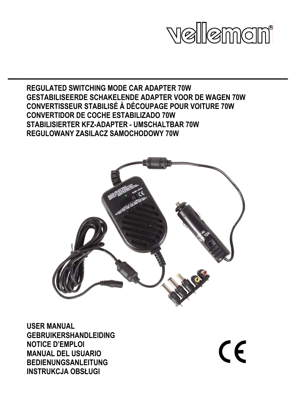 Velleman CARS3500 User Manual | 7 pages