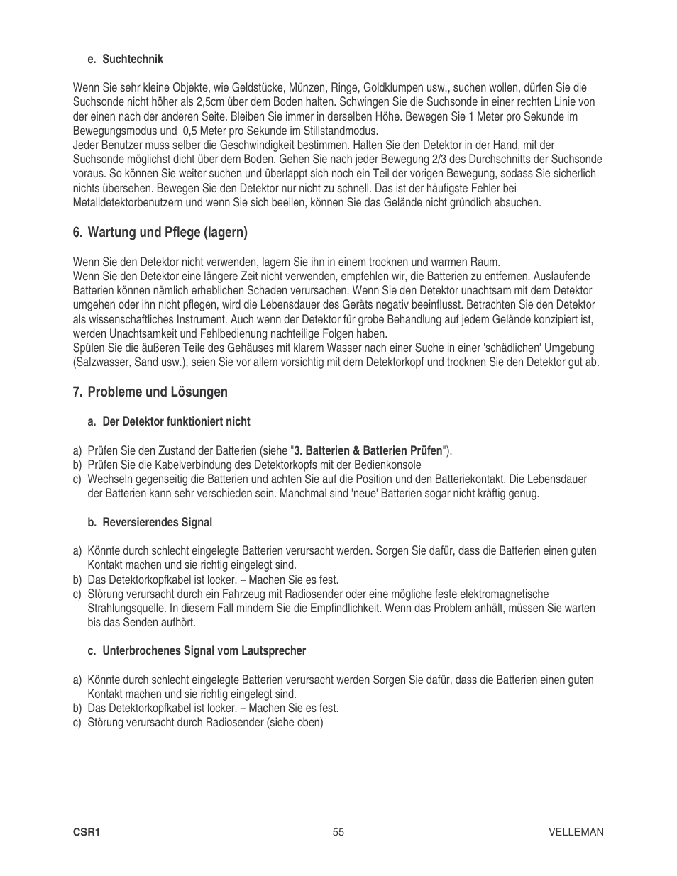 Velleman CSR1 User Manual | Page 55 / 56