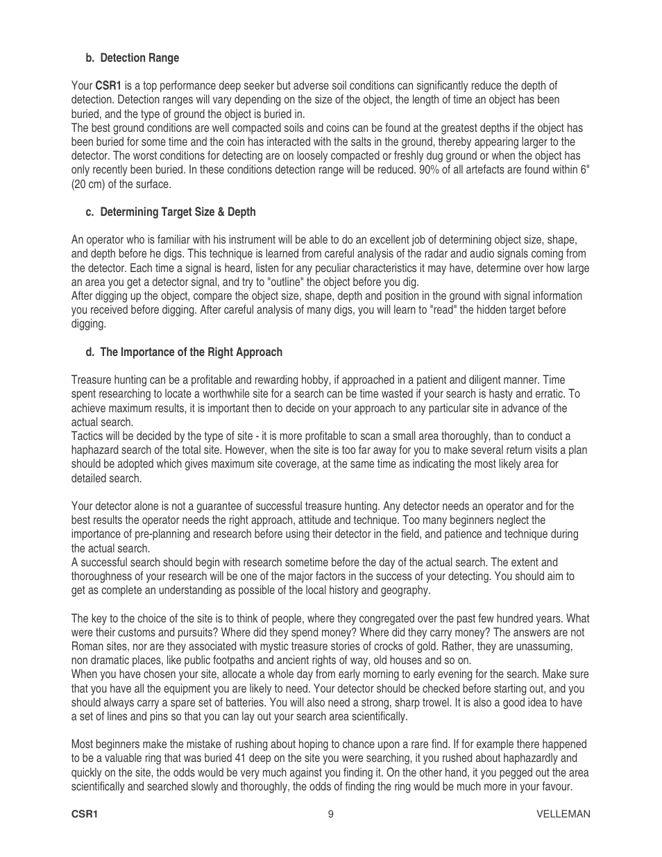 Velleman CSR1 User Manual | Page 9 / 56