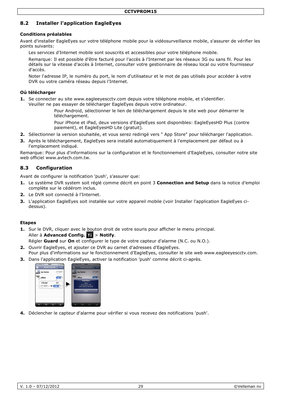 Velleman CCTVPROM15 User Manual | Page 29 / 55