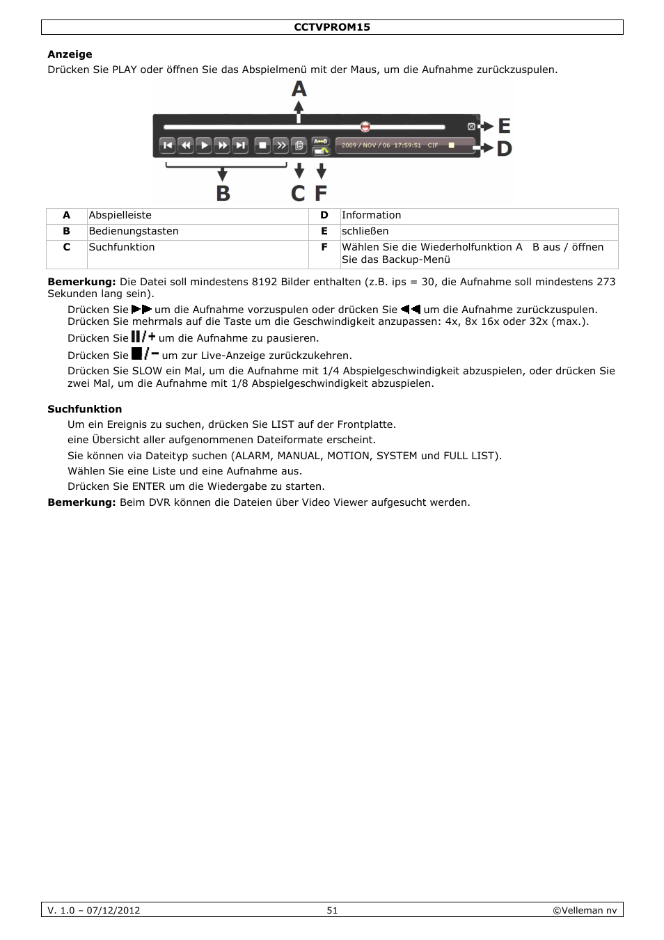 Velleman CCTVPROM15 User Manual | Page 51 / 55