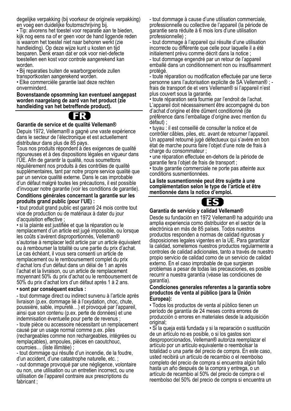 Velleman CAMCOLVC18 User Manual | Page 59 / 60