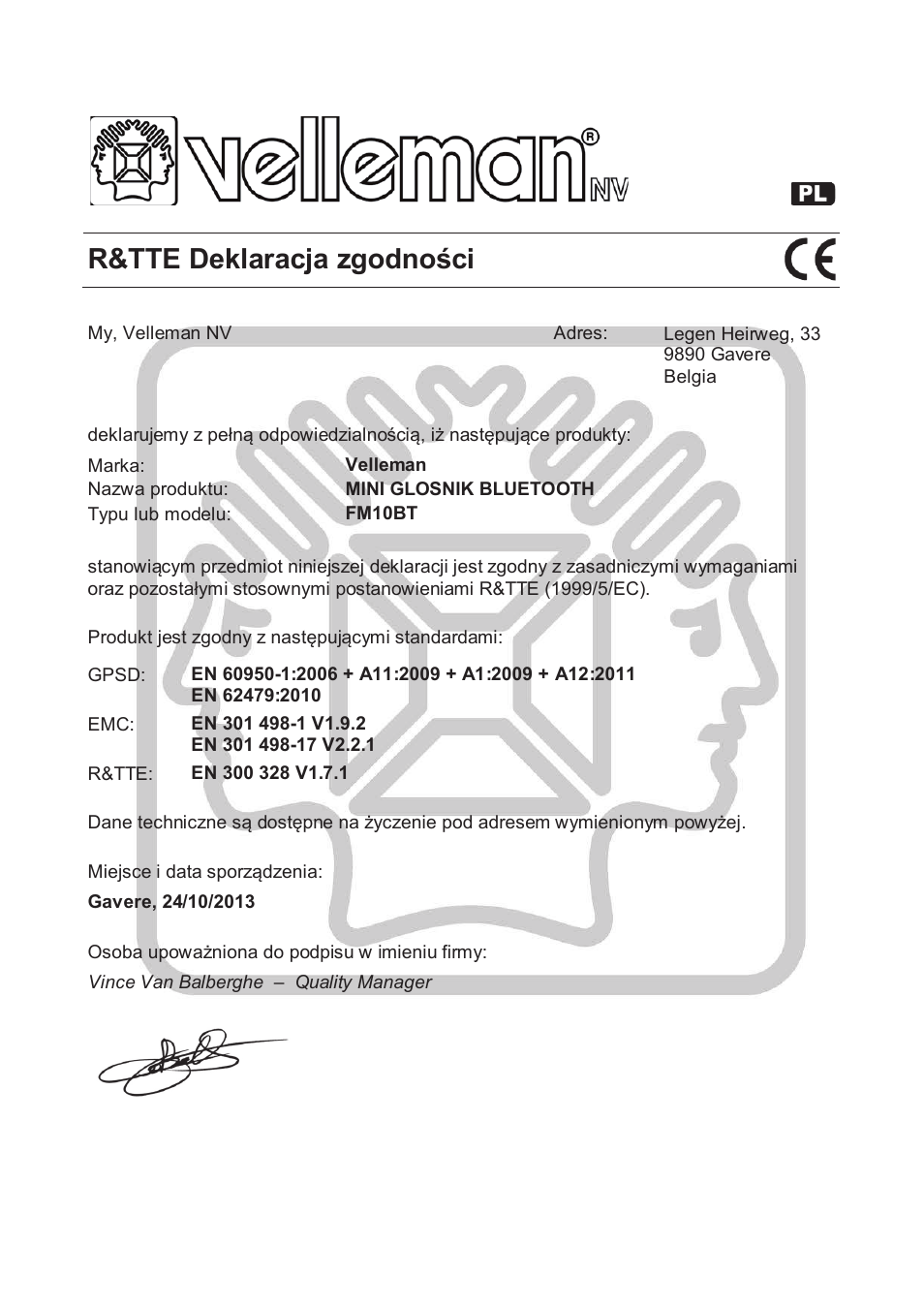 5 77('hnodudfmd]jrgqrğfl | Velleman FM10BT User Manual | Page 38 / 45