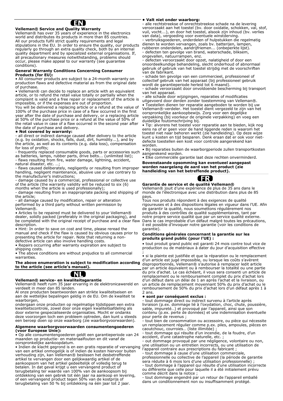 Velleman DVM68 User Manual | Page 54 / 55