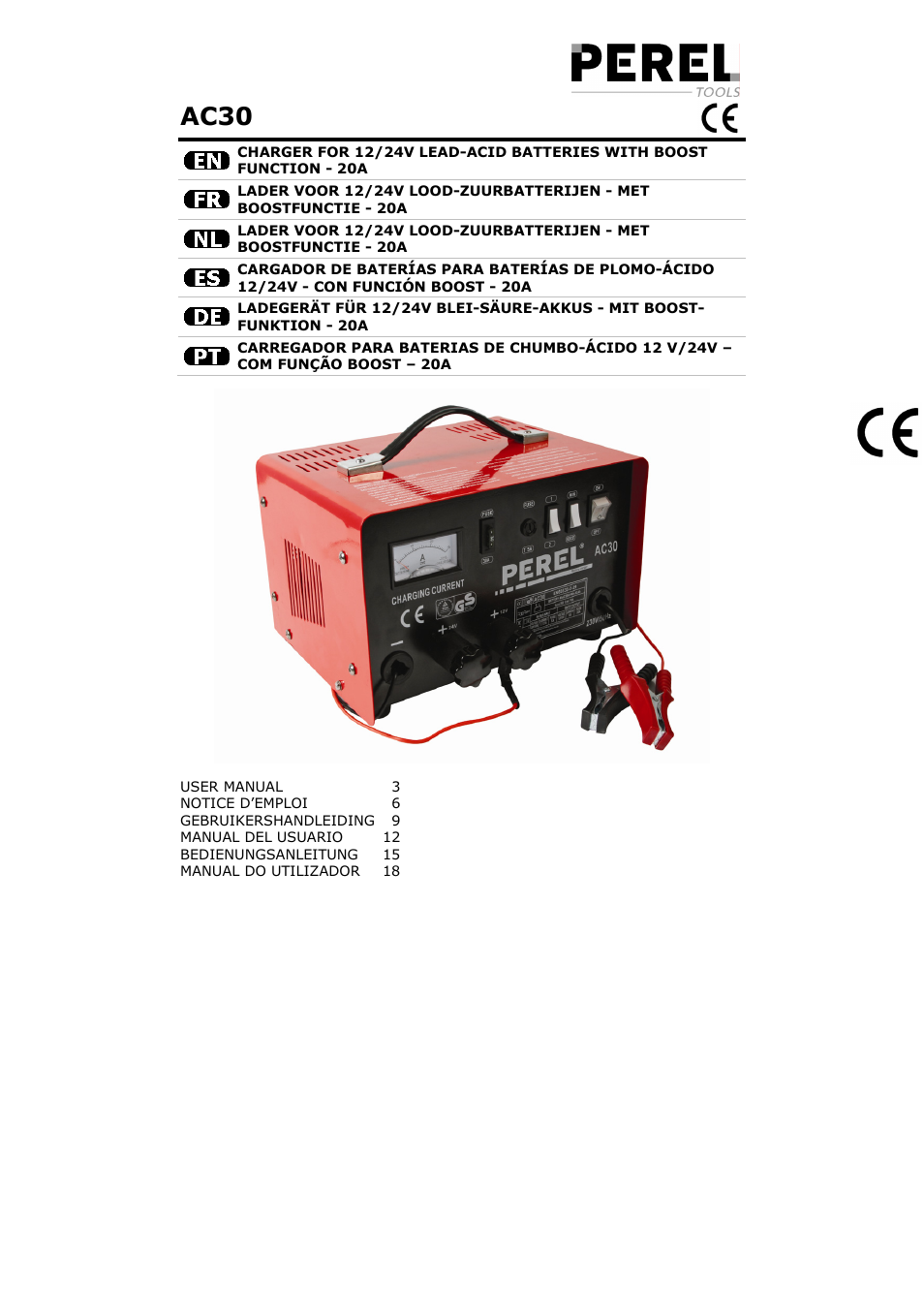 Velleman AC30 User Manual | 23 pages