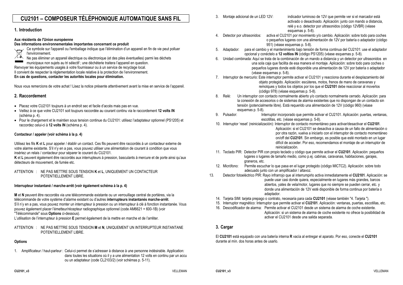 Velleman CU2101 User Manual | Page 18 / 22