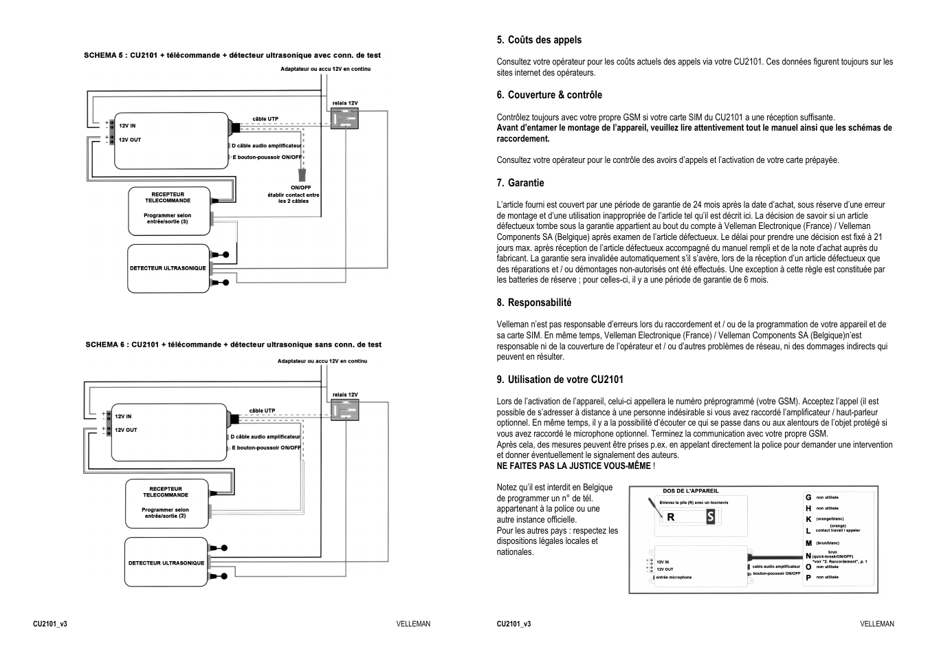 Velleman CU2101 User Manual | Page 21 / 22