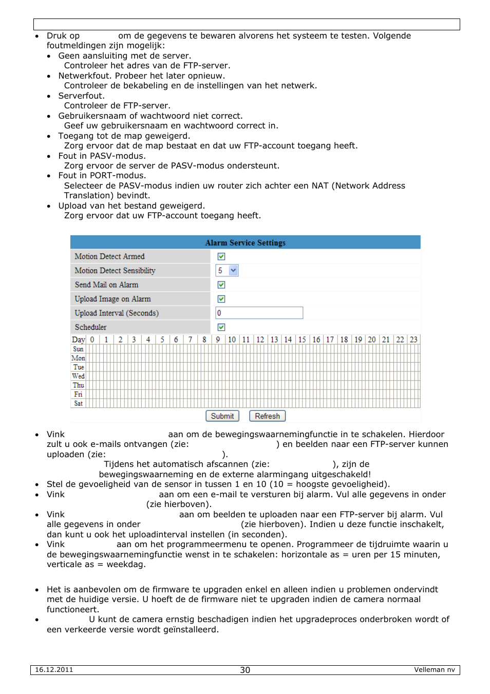 Velleman CAMIP10 User Manual | Page 30 / 102