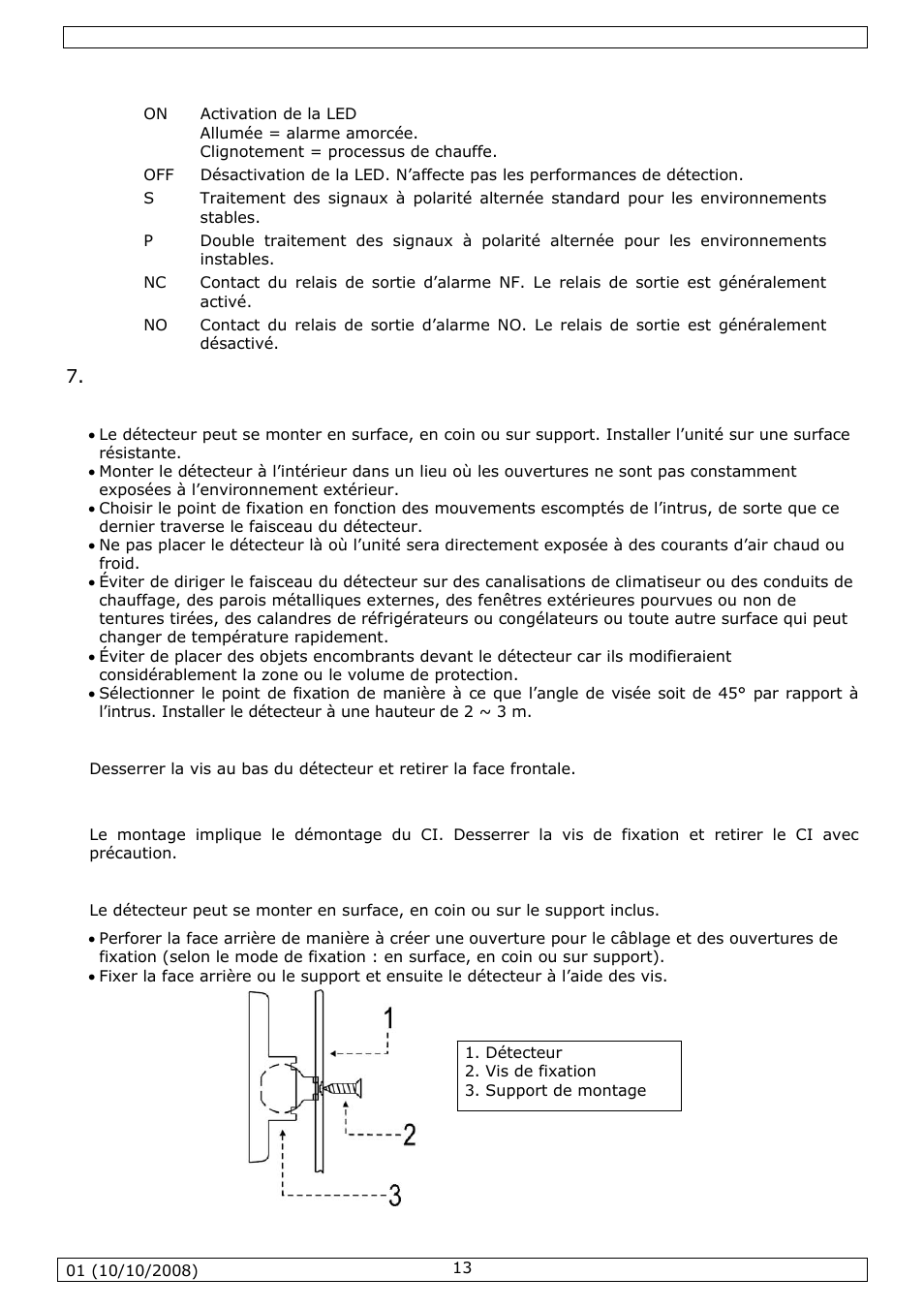 B. paramétrage des cavaliers, Installation | Velleman HAA52N User Manual | Page 13 / 22