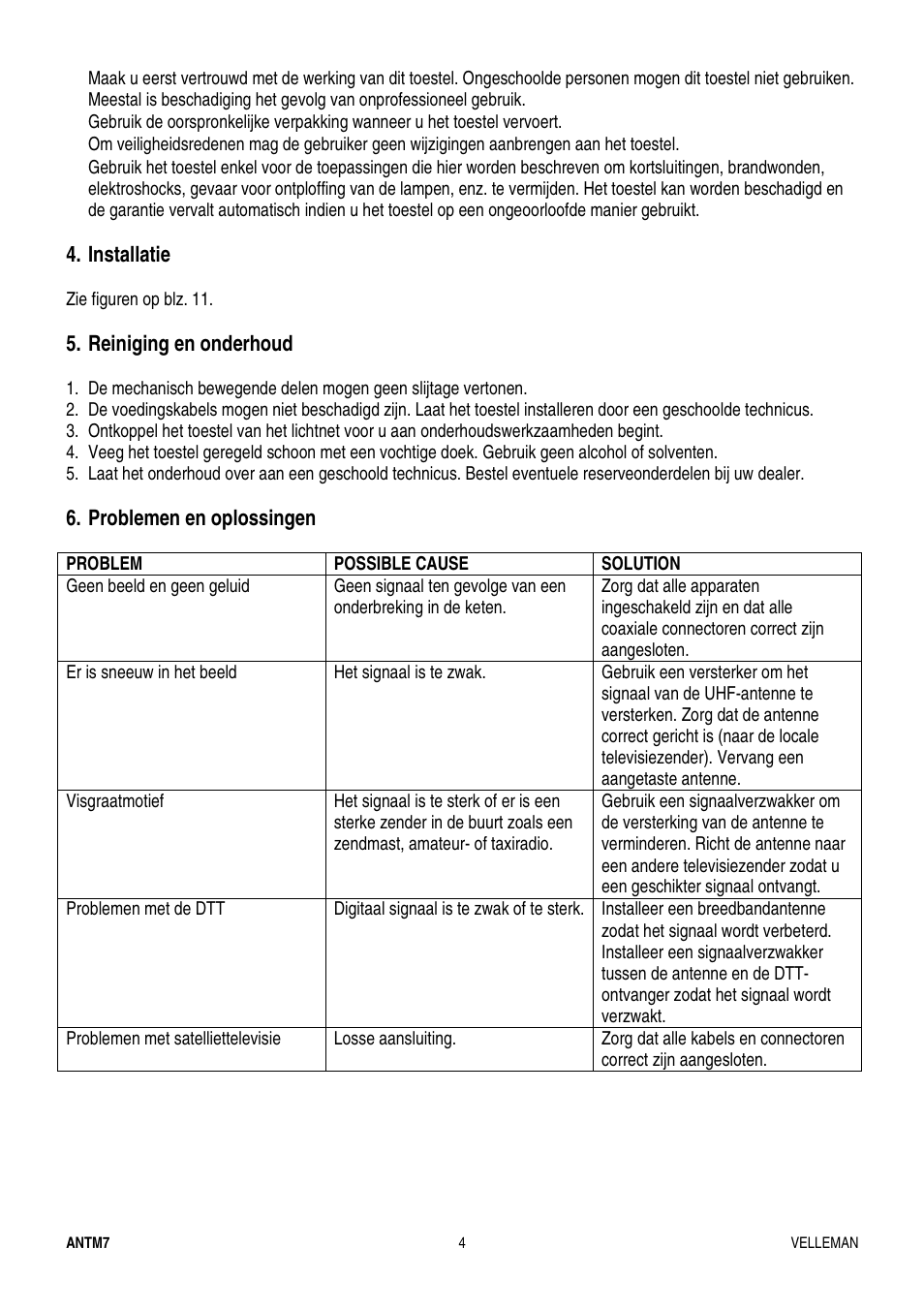 Velleman ANTM7 User Manual | Page 4 / 11