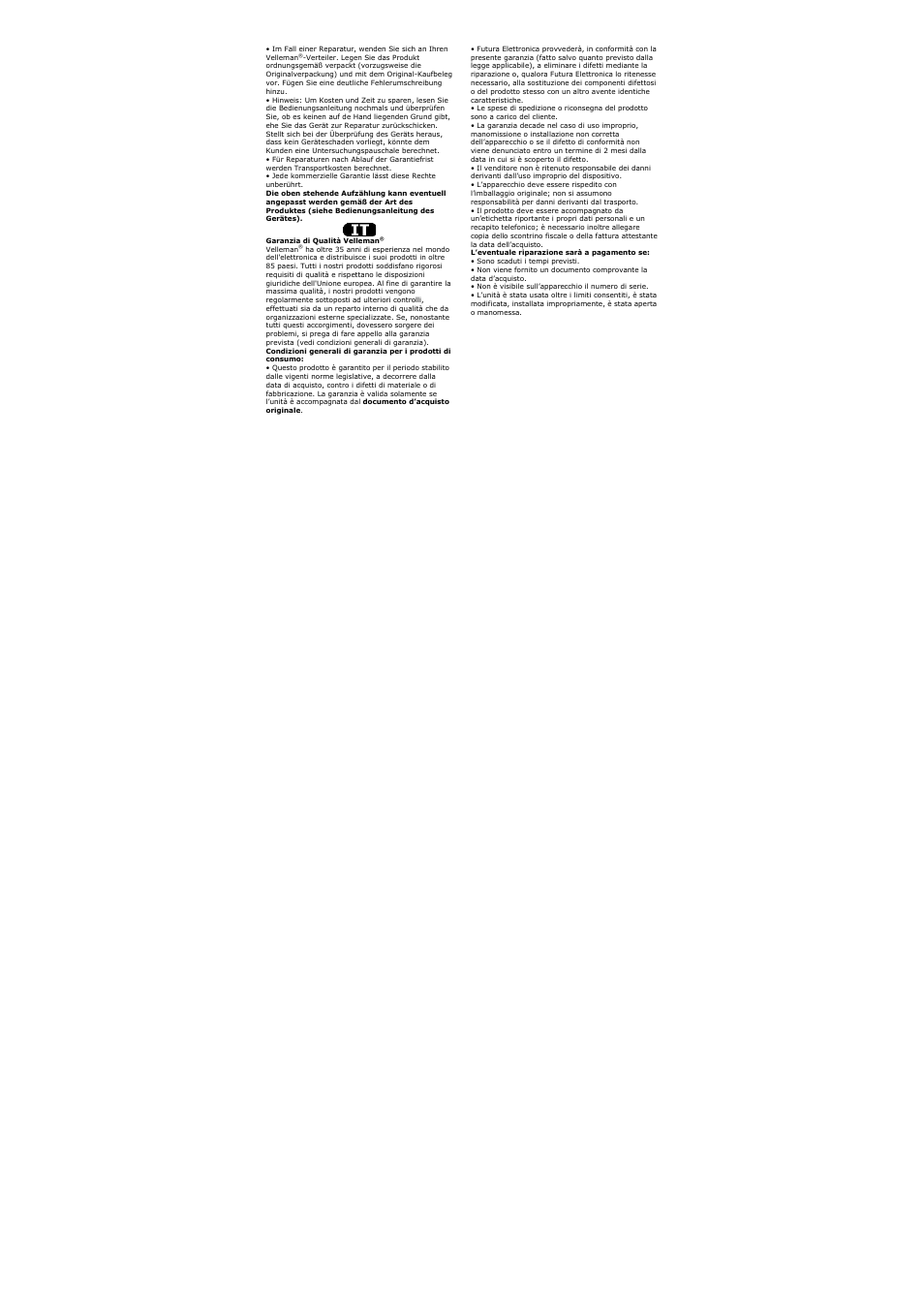 Velleman DVM85 User Manual | Page 24 / 24