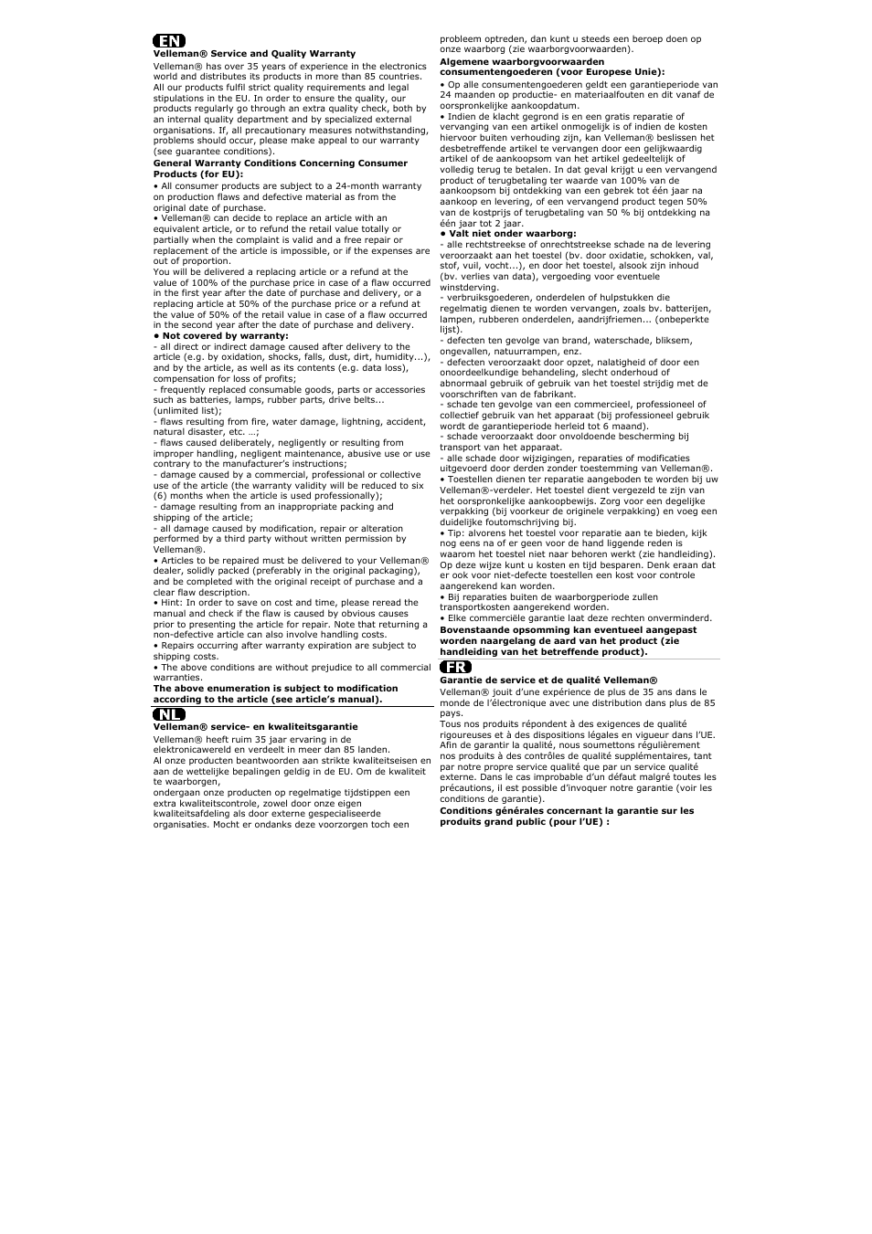 Velleman AC15 User Manual | Page 21 / 23