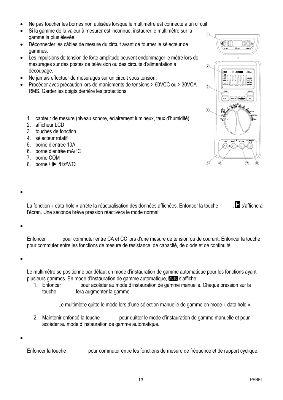 Velleman EVM1400 User Manual | Page 13 / 60