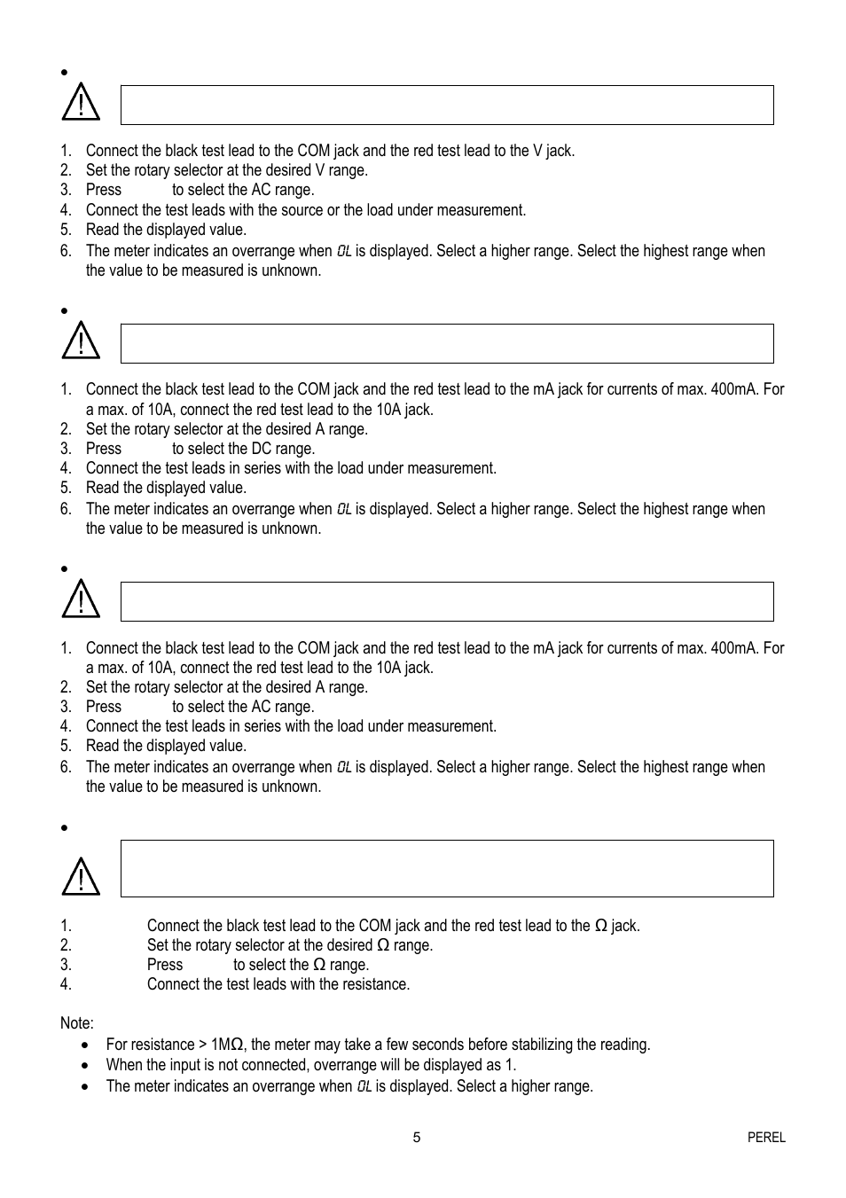 Velleman EVM1400 User Manual | Page 5 / 60