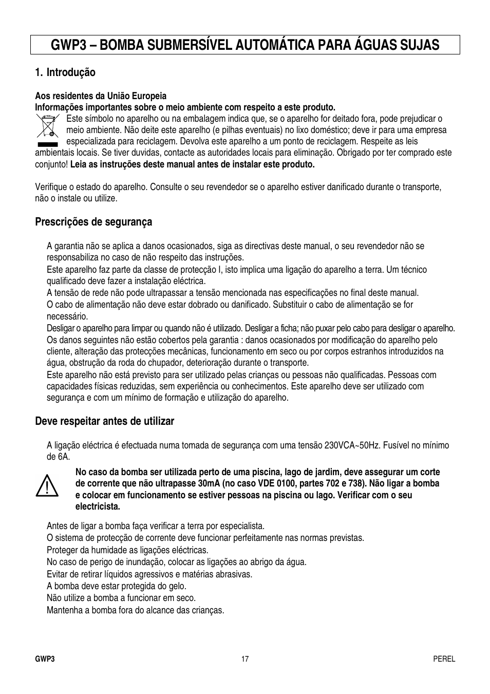 Velleman GWP3 User Manual | Page 17 / 19