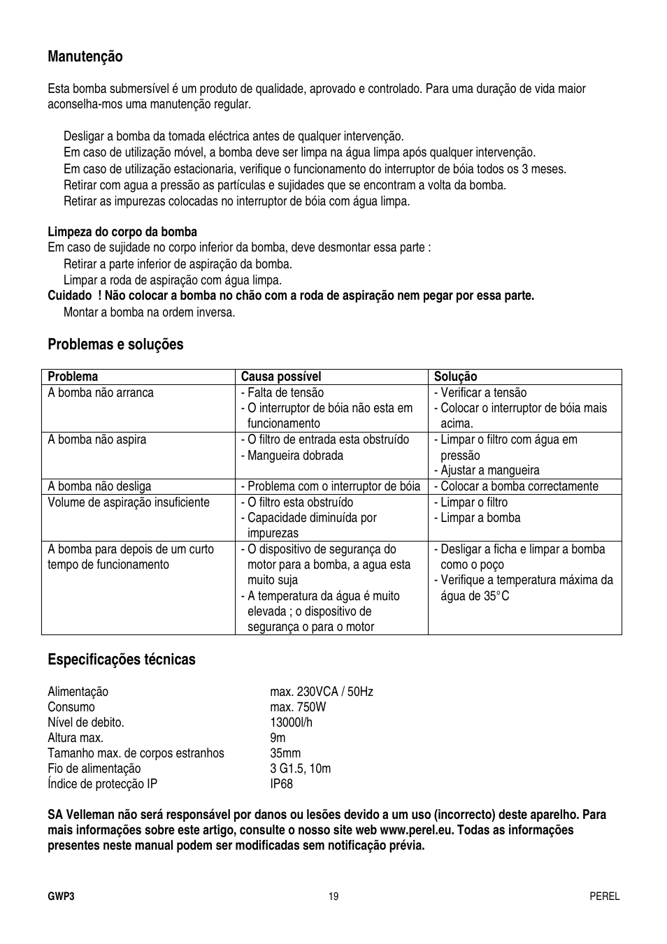 Velleman GWP3 User Manual | Page 19 / 19