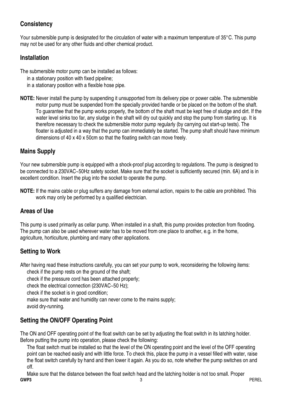 Velleman GWP3 User Manual | Page 3 / 19