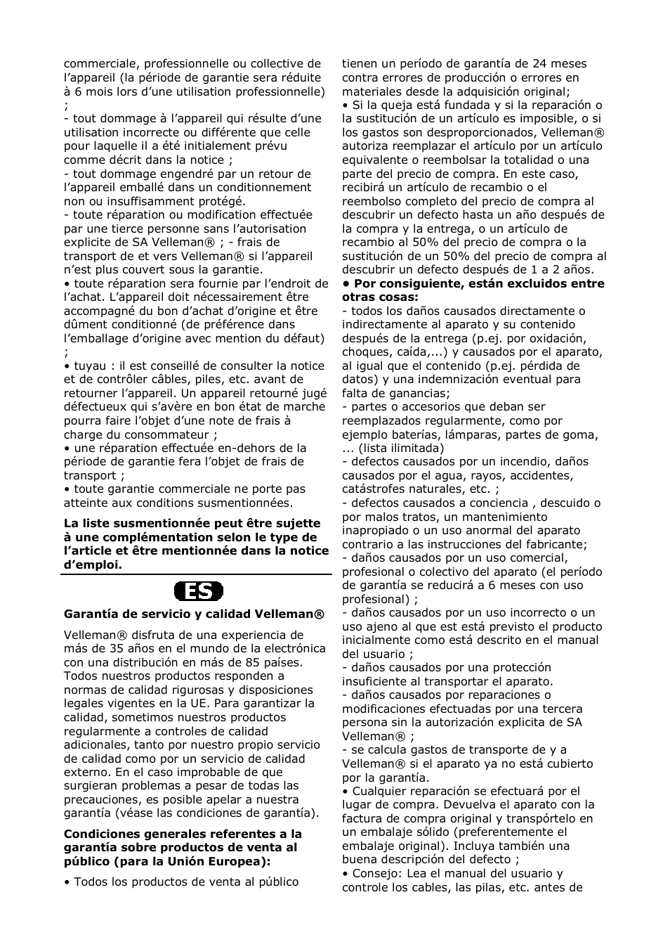 Velleman CARS4700 User Manual | Page 18 / 19
