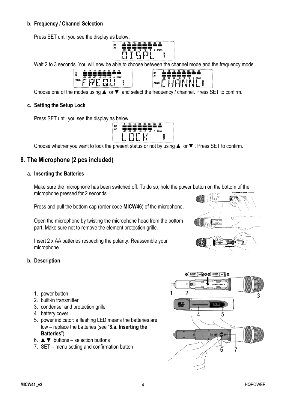 Velleman MICW41 User Manual | Page 4 / 34
