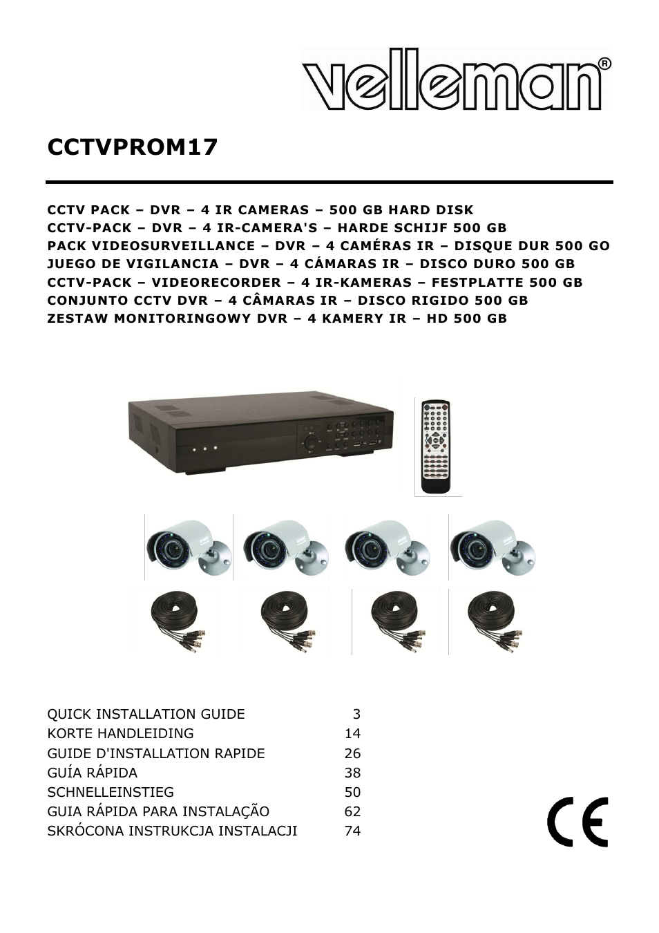 Velleman CCTVPROM17 User Manual | 87 pages